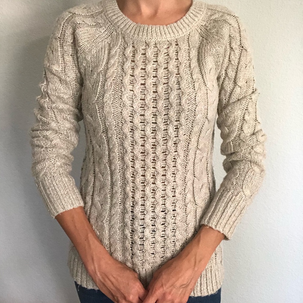 AE Taupe Knit Sweater